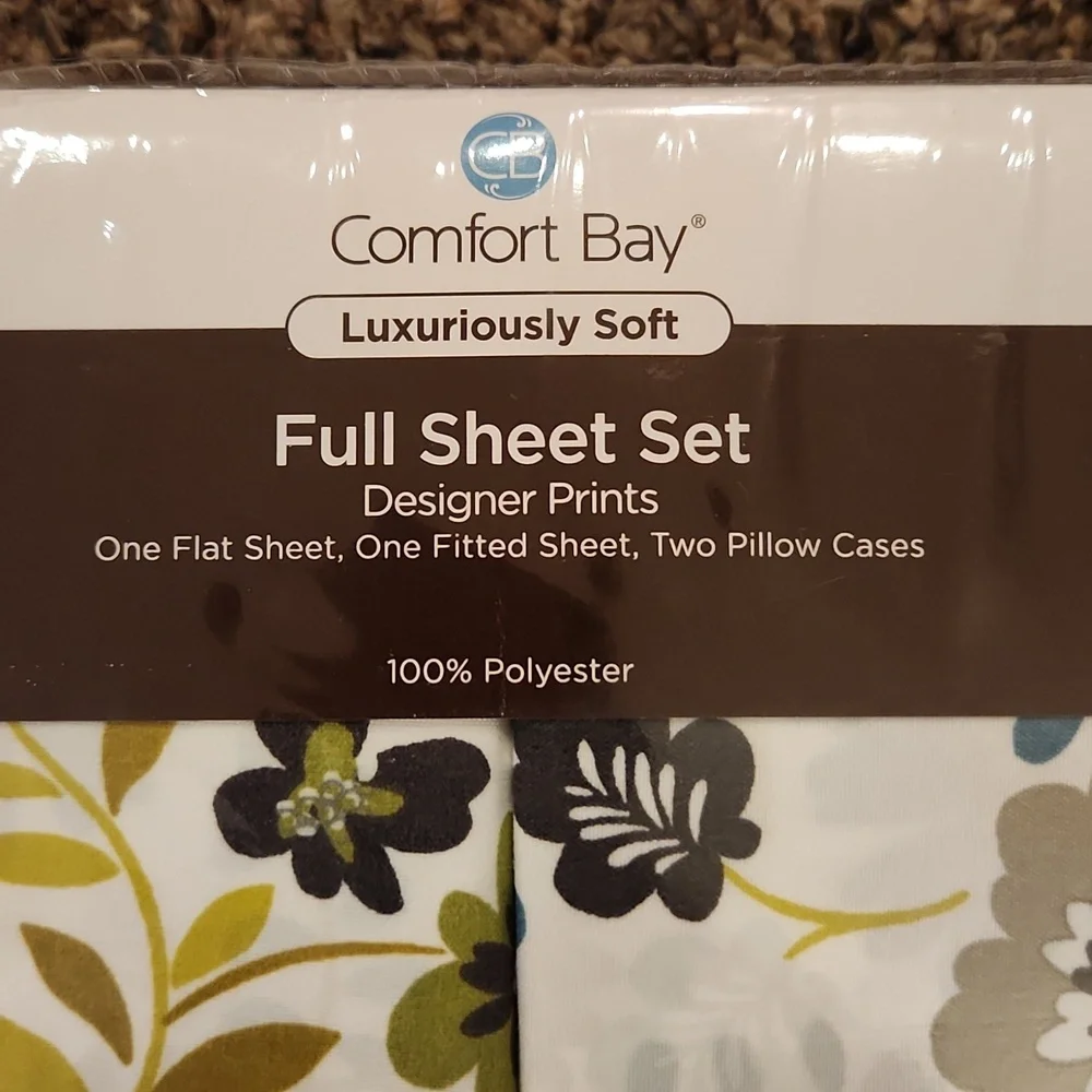 NWT Comfort Bay Full Sheet Set